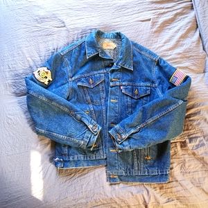 Vintage Levi's Harley Davidson Patch Jean Denim Trucker Jacket